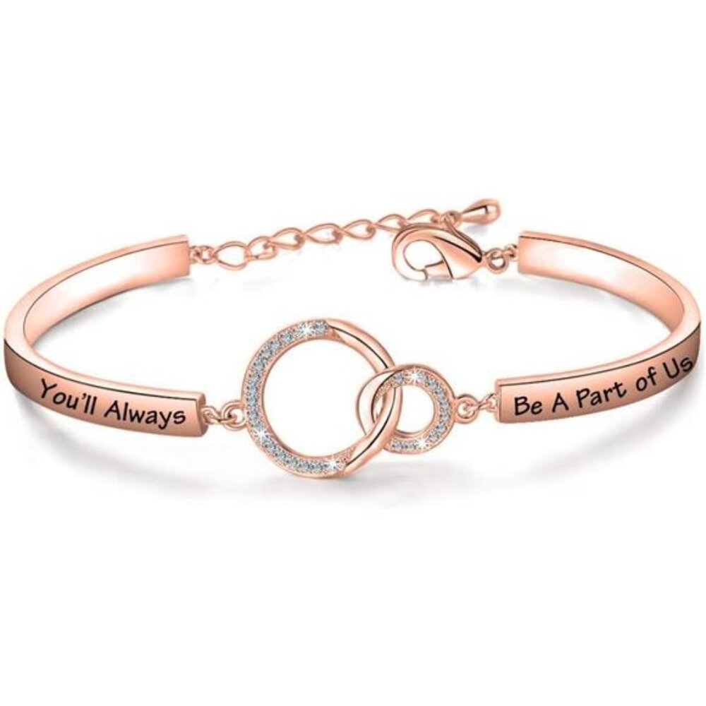 Boss Going Away Bracelet - 'You'll Always Be a Part of Us' Coworker Leaving Gift